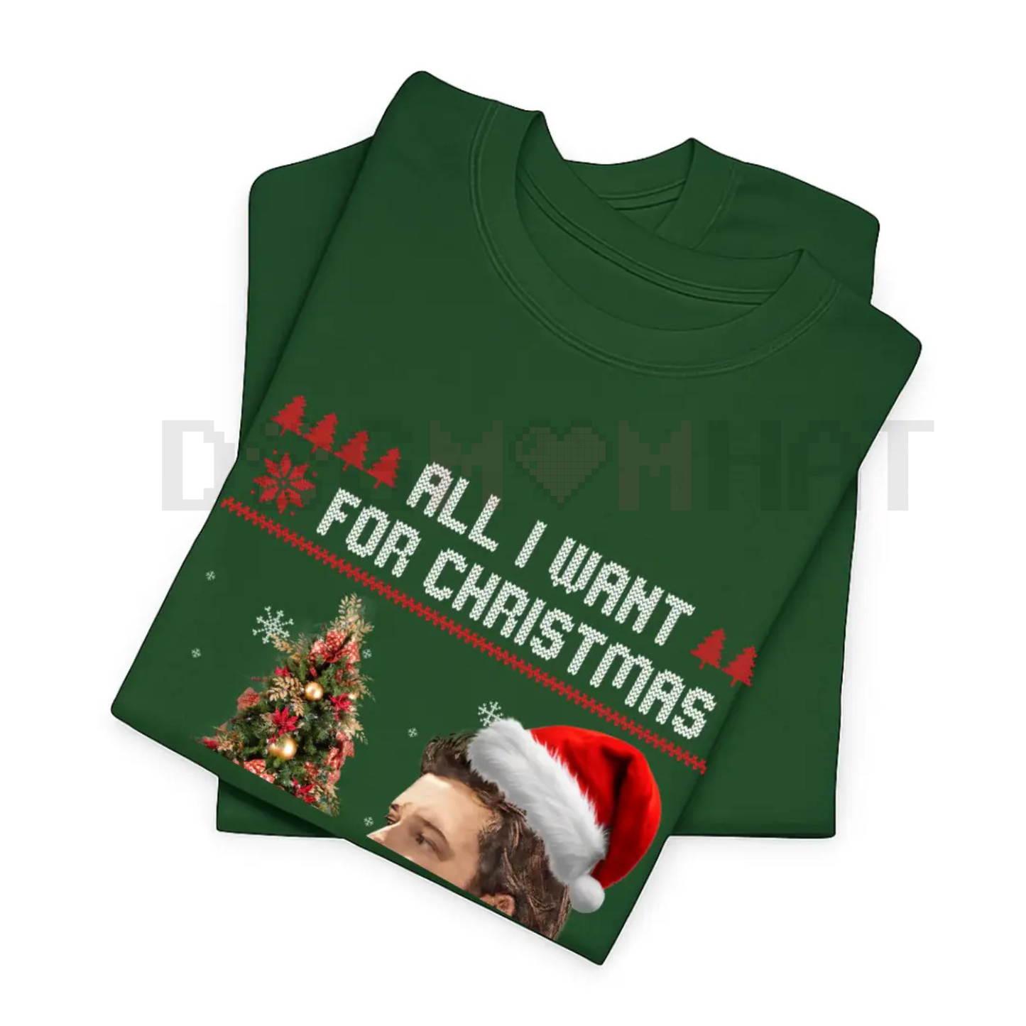 "All I Want for Christmas" Music Lover T-Shirt – Funny Holiday Slogan Tee