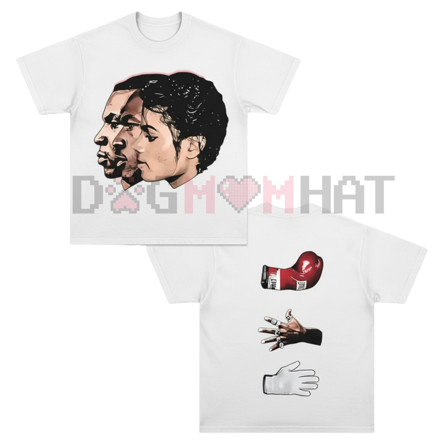 TYSON & JORDAN & JACKSON Graphic Tee – Vintage Big Face Celebrity Tee, Unisex Cotton Sport Top