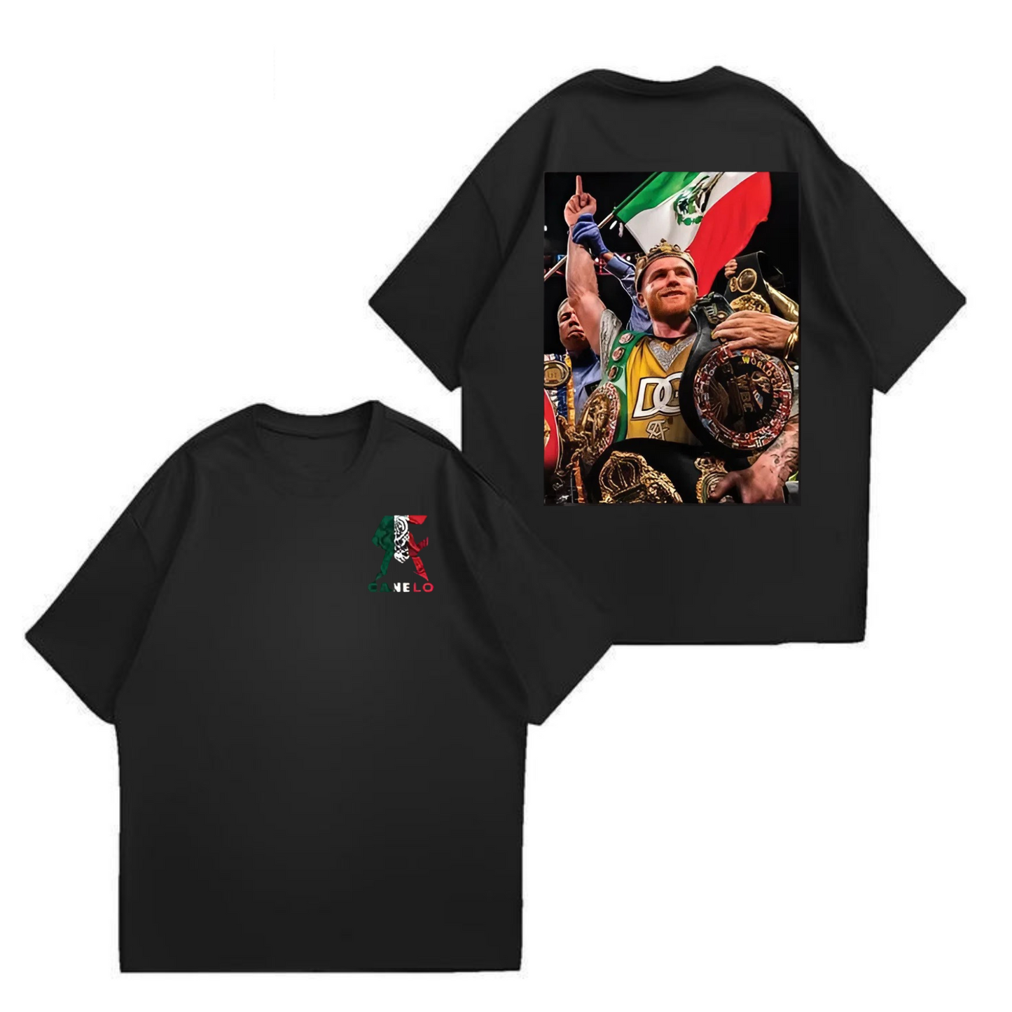 Canelo 2-Sided T-Shirt – Boxing Champion Fan Apparel, Fashion Cotton, Unisex Graphic Tee for Men & Women