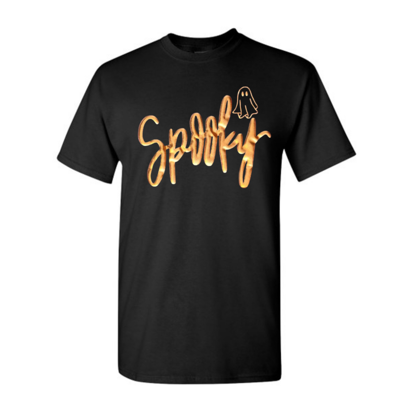 Orca Spooky Ghost T-Shirt - Comfort Colors Puff Print Halloween Tee
