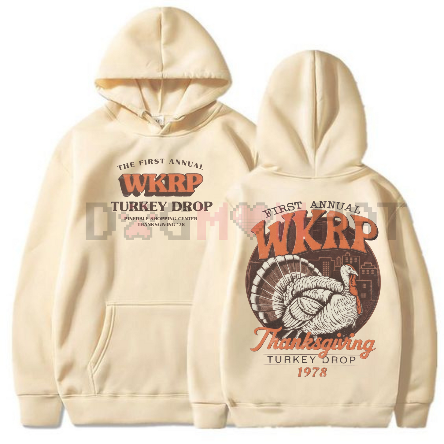 Turkey Drop 1978 Hoodie – WKRP In Cincinnati, Funny Thanksgiving Hoodie