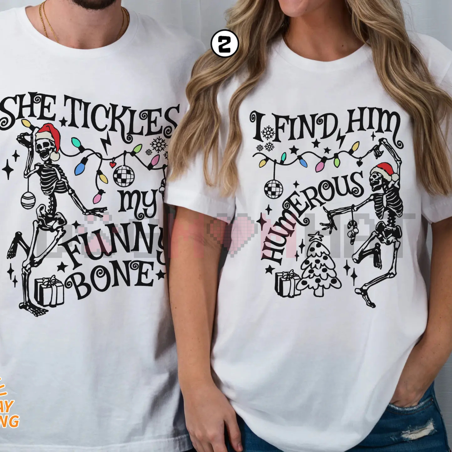 Funny Christmas Matching Shirts Couple – "I Have Everything I Want" Xmas Party Couple Tee