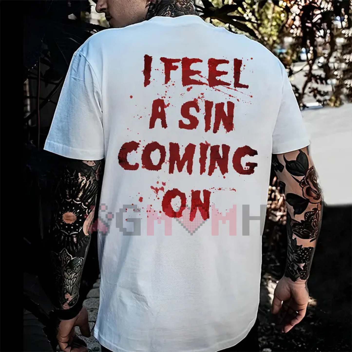 "I Feel A Sin Coming On" Shirt – Funny Slogan T-Shirt, Unisex Bold Statement Tee
