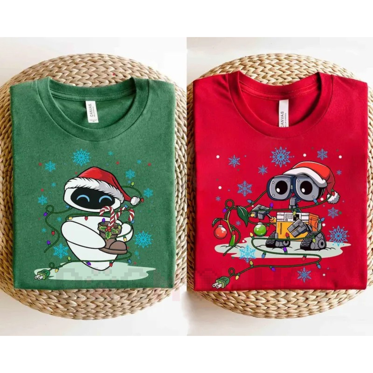 Cartoon Movie Characters Inspired Christmas Lights Matching T-Shirt – Funny Holiday Family Tees