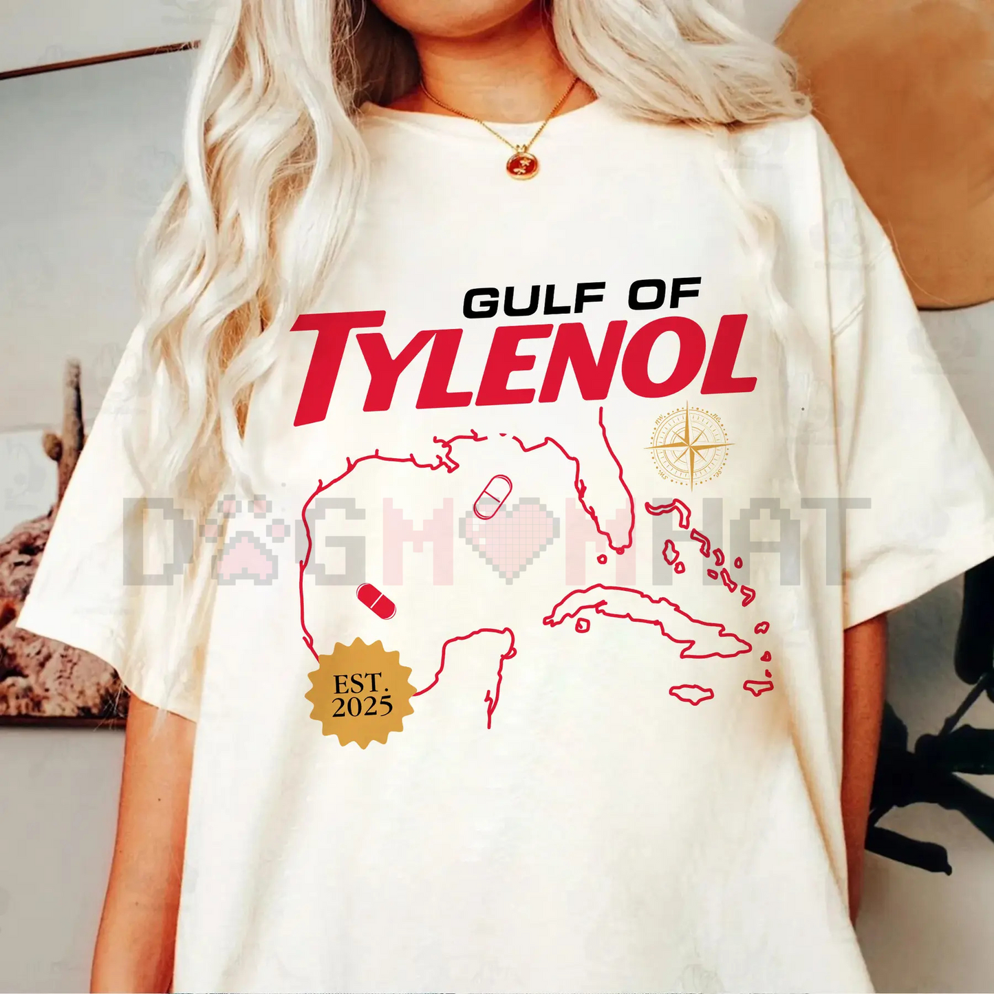 Gulf Of Tylenol FDT Funny Shirt – Epsteinaminophen Tylenol T-Shirt, "It Wasn’t The Tylenol FDT" Statement Advocacy Tee