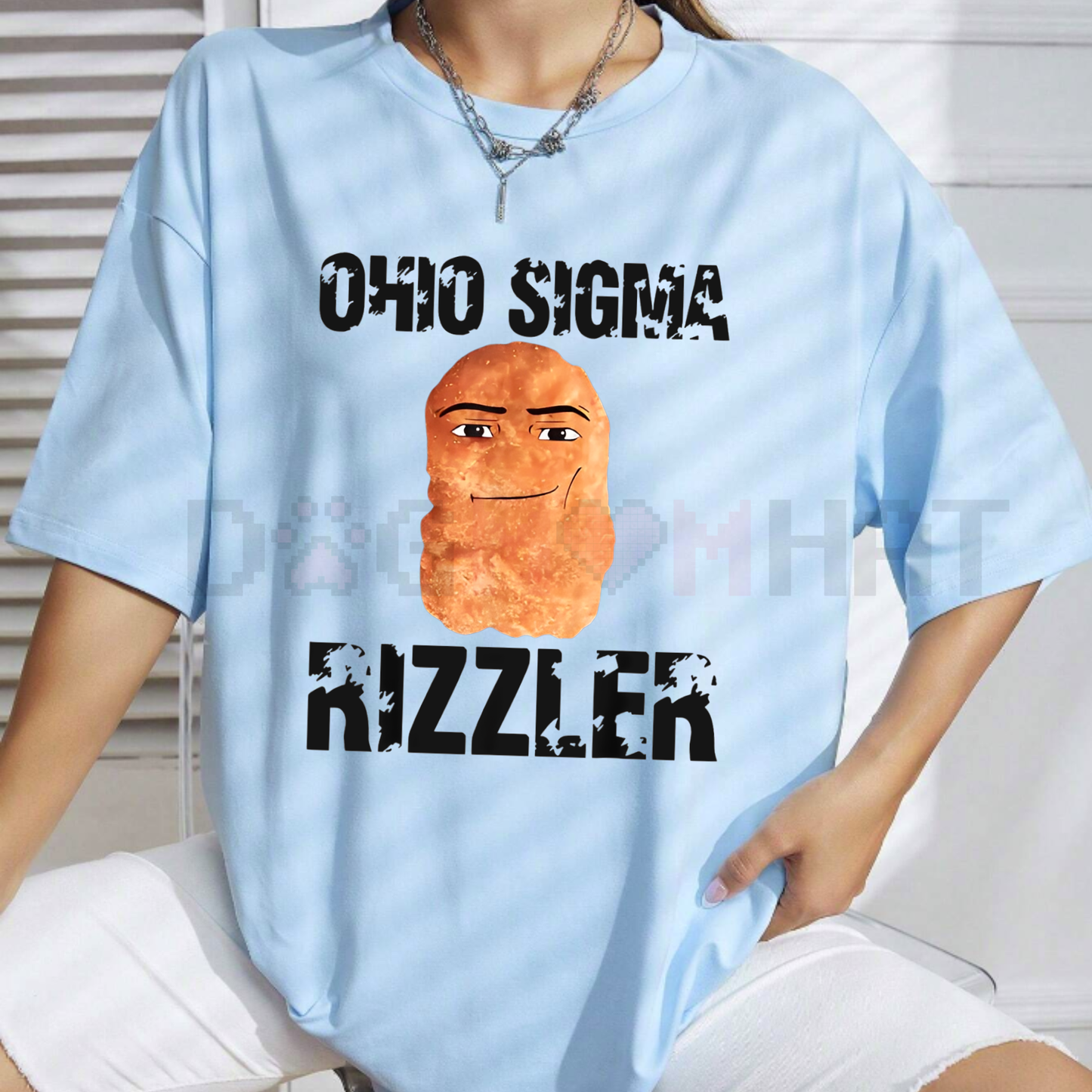 Ohio Sigma Meme T-Shirt – Internet Memes Funny Large Size Tee
