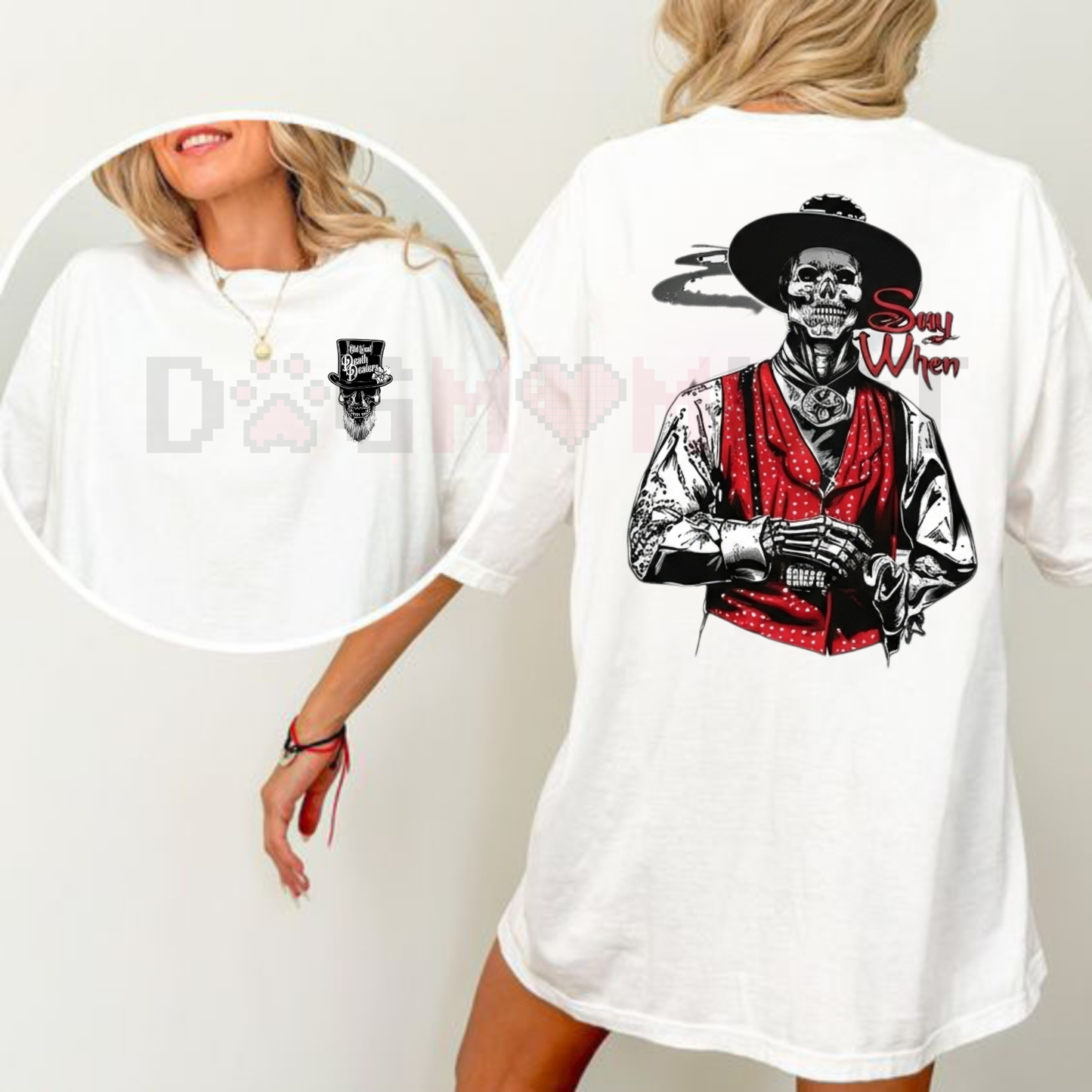 Doc Holliday "Say When" Zombie T-Shirt – Old West Death Dealers Collection