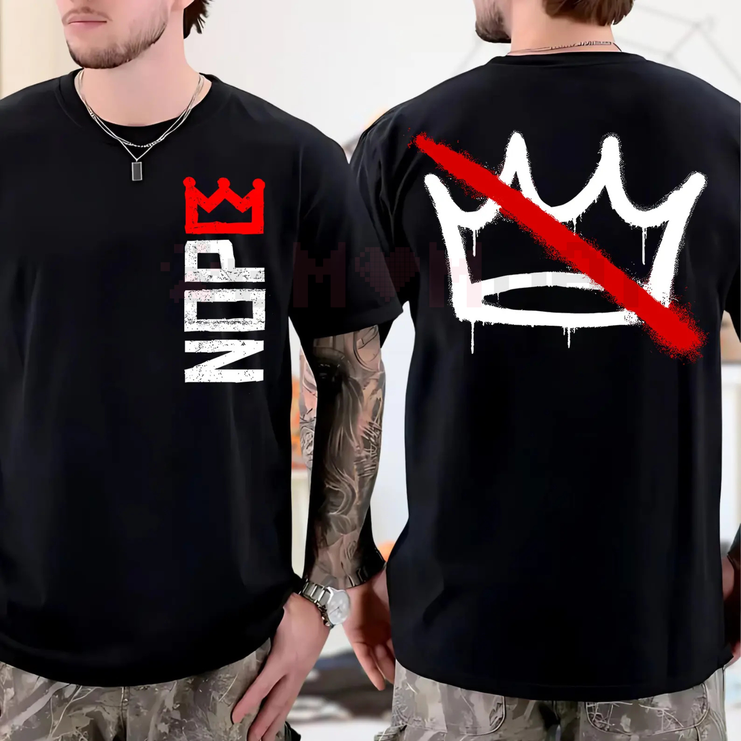 No Kings in America T-Shirt – Anti-Authoritarian Crown Shirt