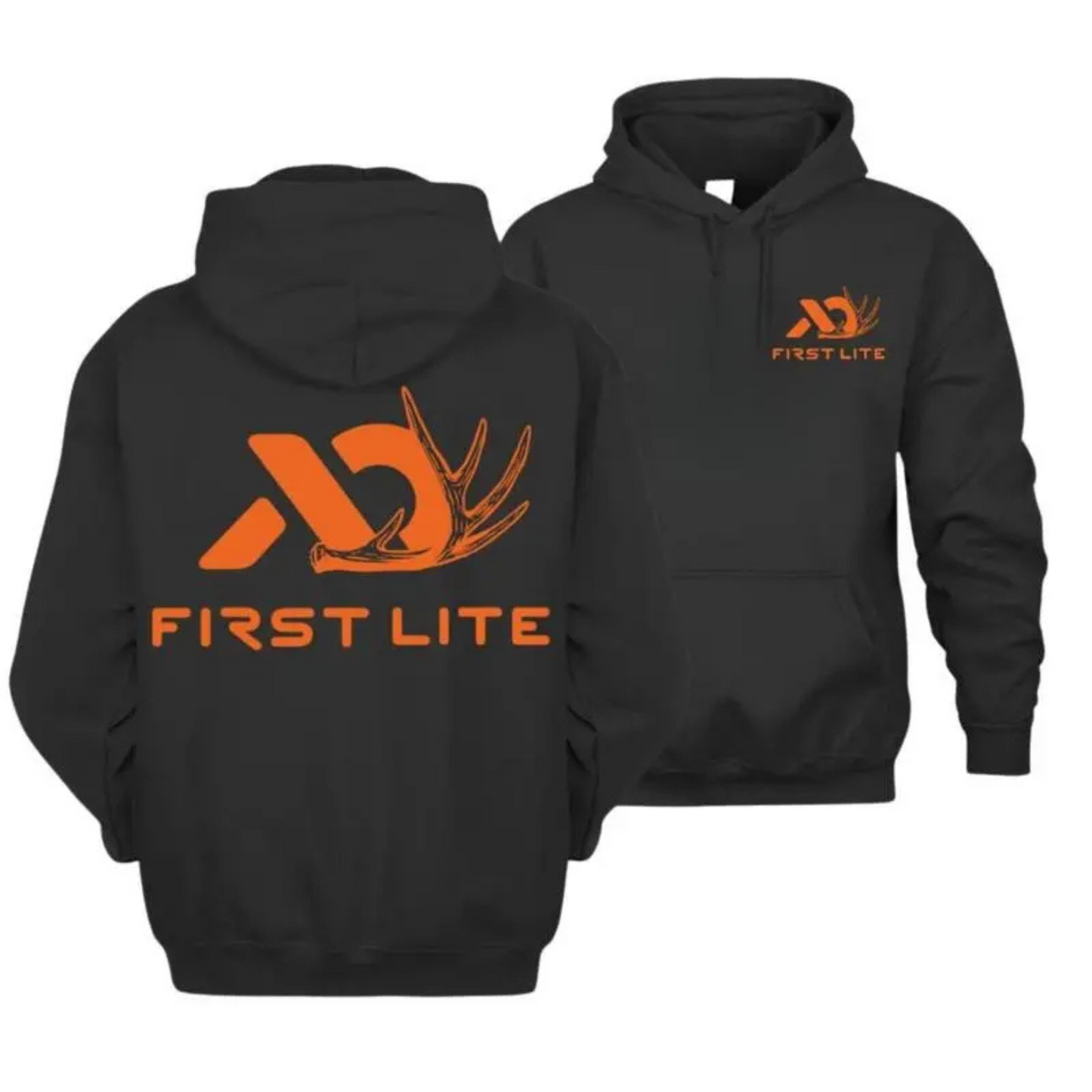 First Lite Logo Hunting Hoodie – 2-Sided Hunting Design, Unisex Outdoor Outfit, Gift For Him & Her