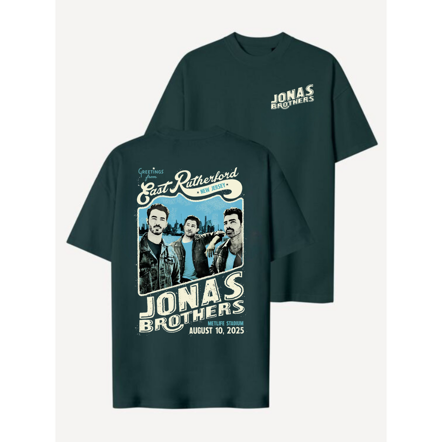 Retro Greetings from New Jersey City Tee – Postcard Style T-Shirt