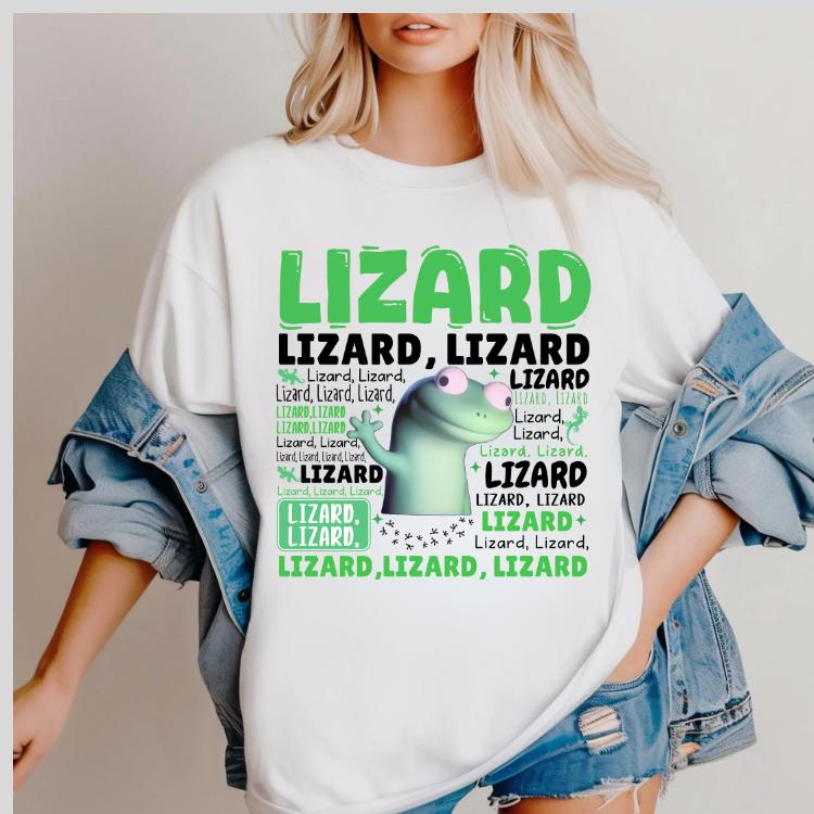 "Lizard Lizard Lizard" Elio Meme Tee – Weirdcore Y2K Aesthetic shirt