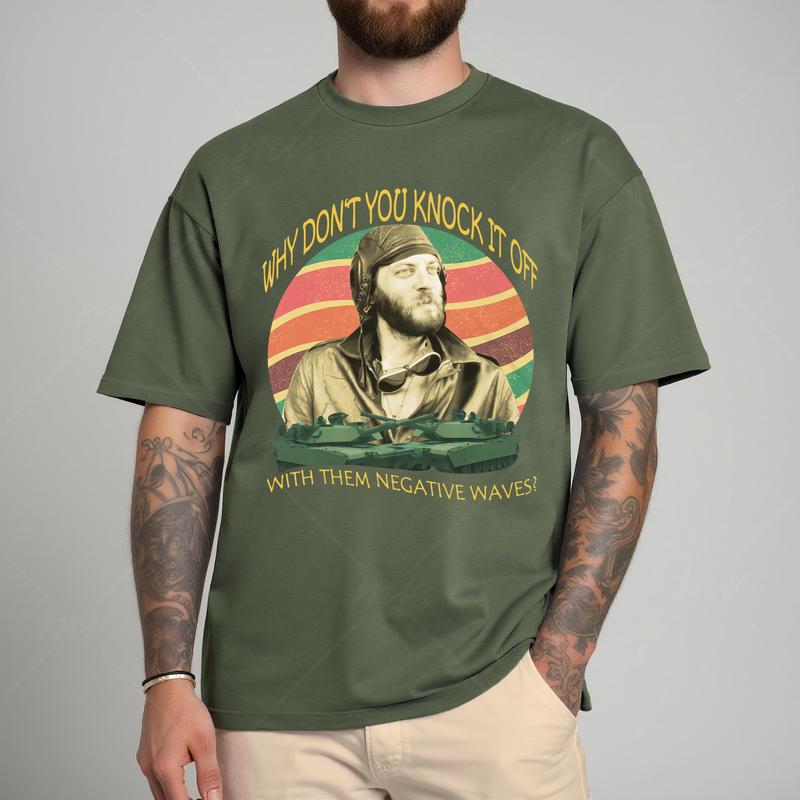 Negative Waves Movie Quotes Shirt - 70s Movie Style Graphic Tee, Retro Film Apparel