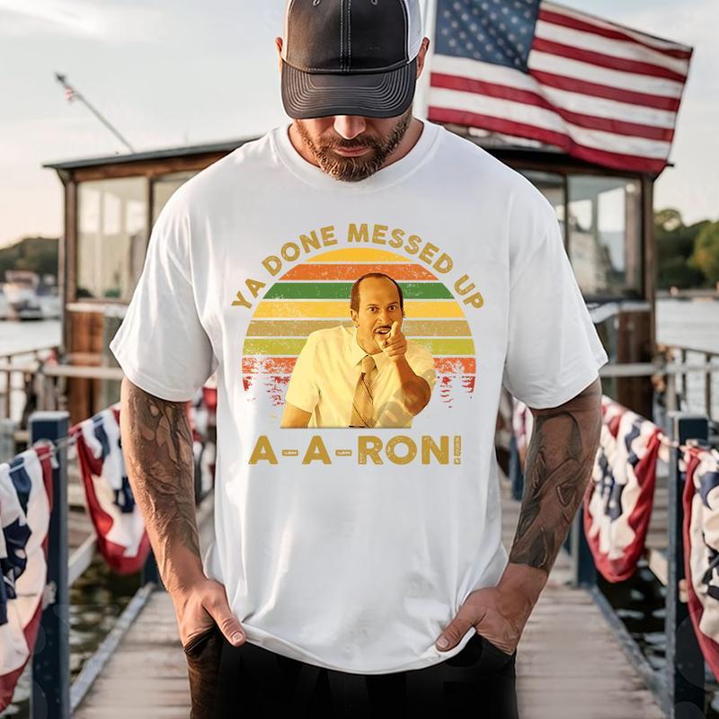 "Ya Done Messed Up Aaron" Key & Peele Vintage T-Shirt – Sunset Retro Design