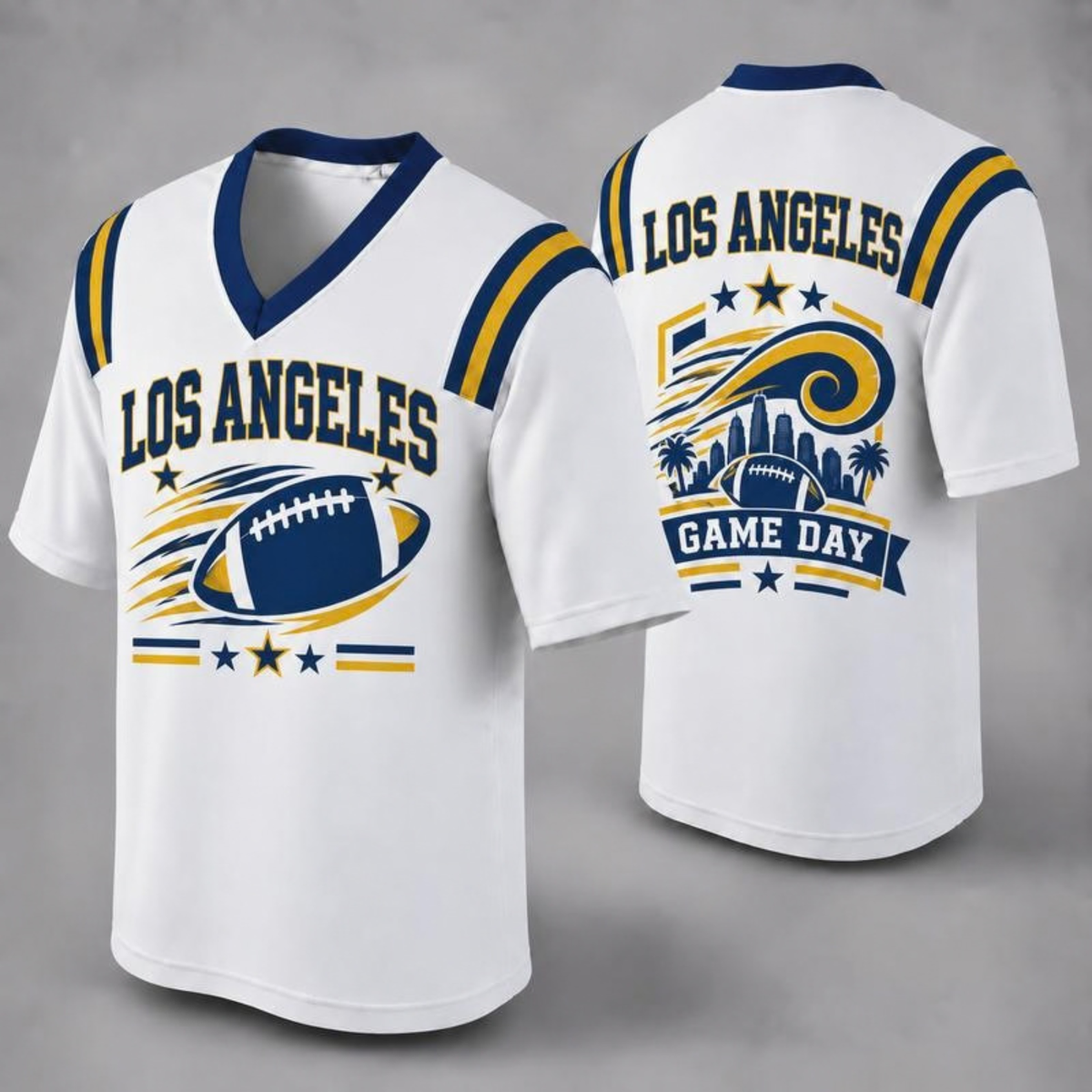 "32 City Football Fan Jersey Style" Athletic Graphic T-Shirt