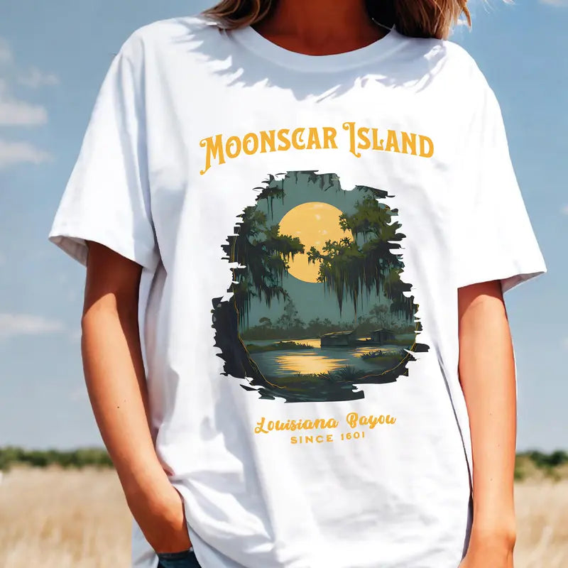 Moonscar Island Halloween Shirt – Retro 90s Cartoon-Inspired Tee, Spooky Nostalgia Gift