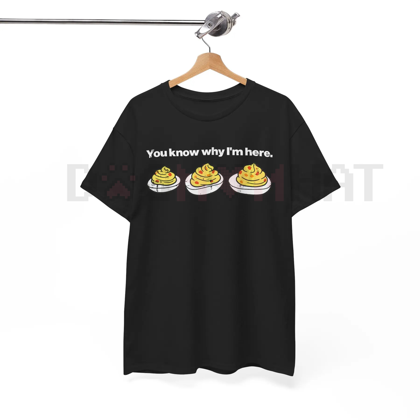 Deviled Eggs "You Know Why I'm Here" Thanksgiving T-Shirt – Funny Foodie Tee