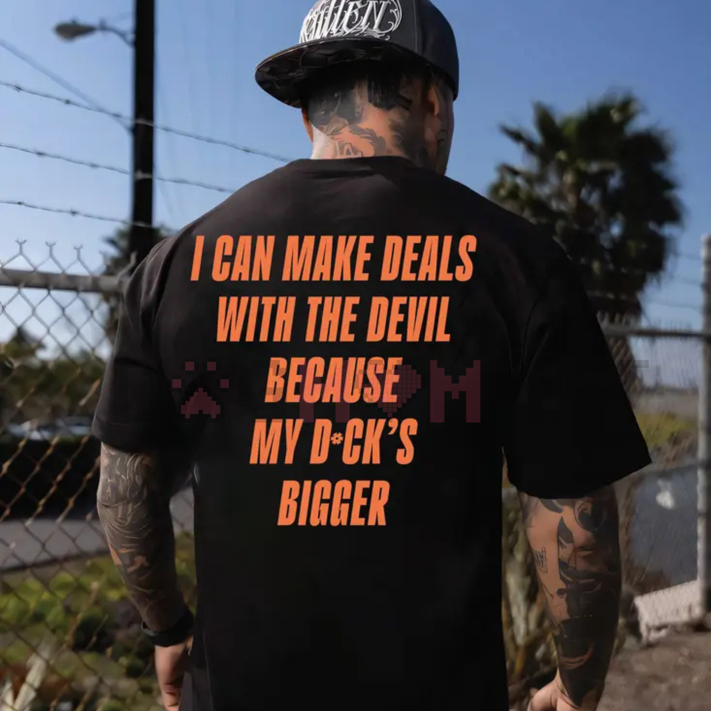 Father Figure T-Shirt – "I Can Make Deals With Because My D Bigger" Bold Slogan Tee