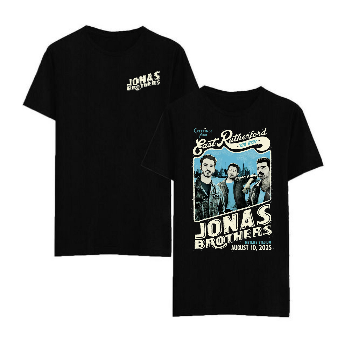 Retro Greetings from New Jersey City Tee – Postcard Style T-Shirt