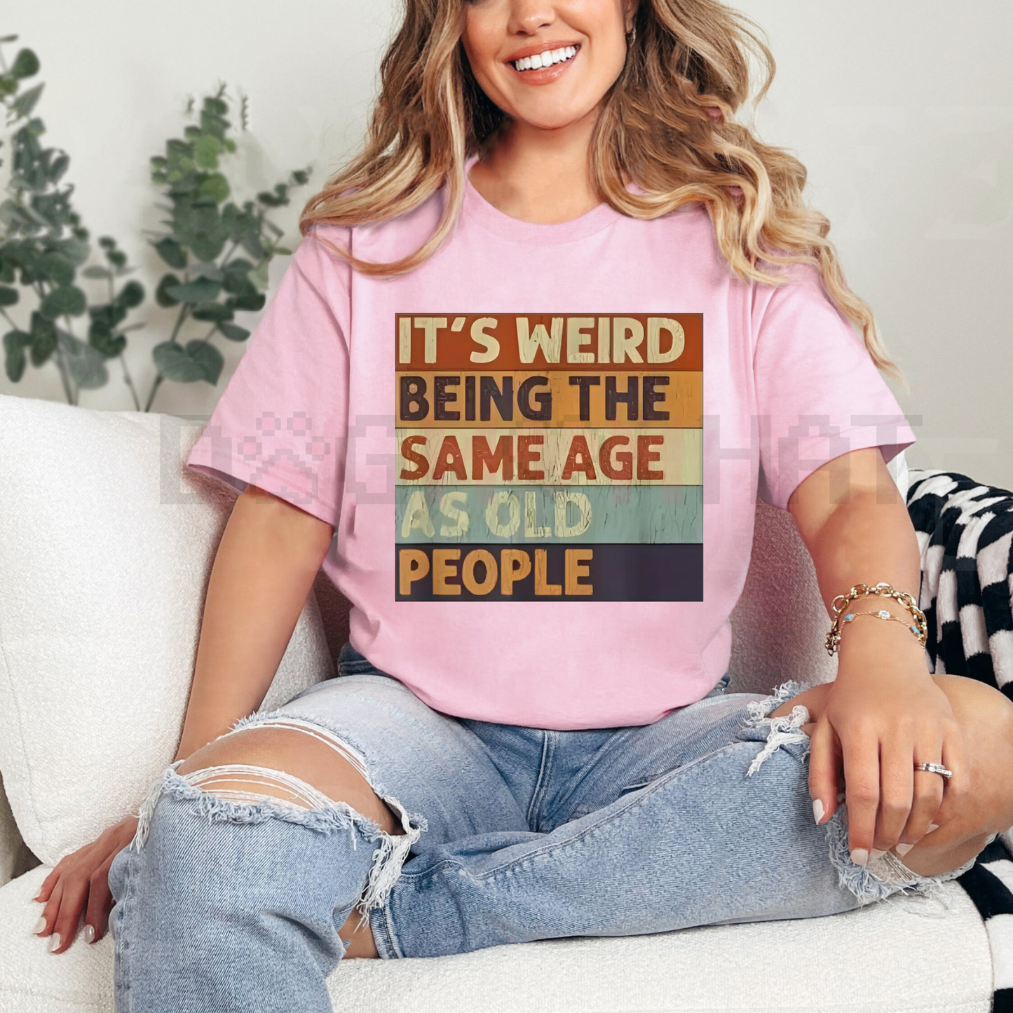 "It's Weird Being The Same Age As Old People" Retro Sarcastic T-Shirt – Unisex Casual Cotton Tee