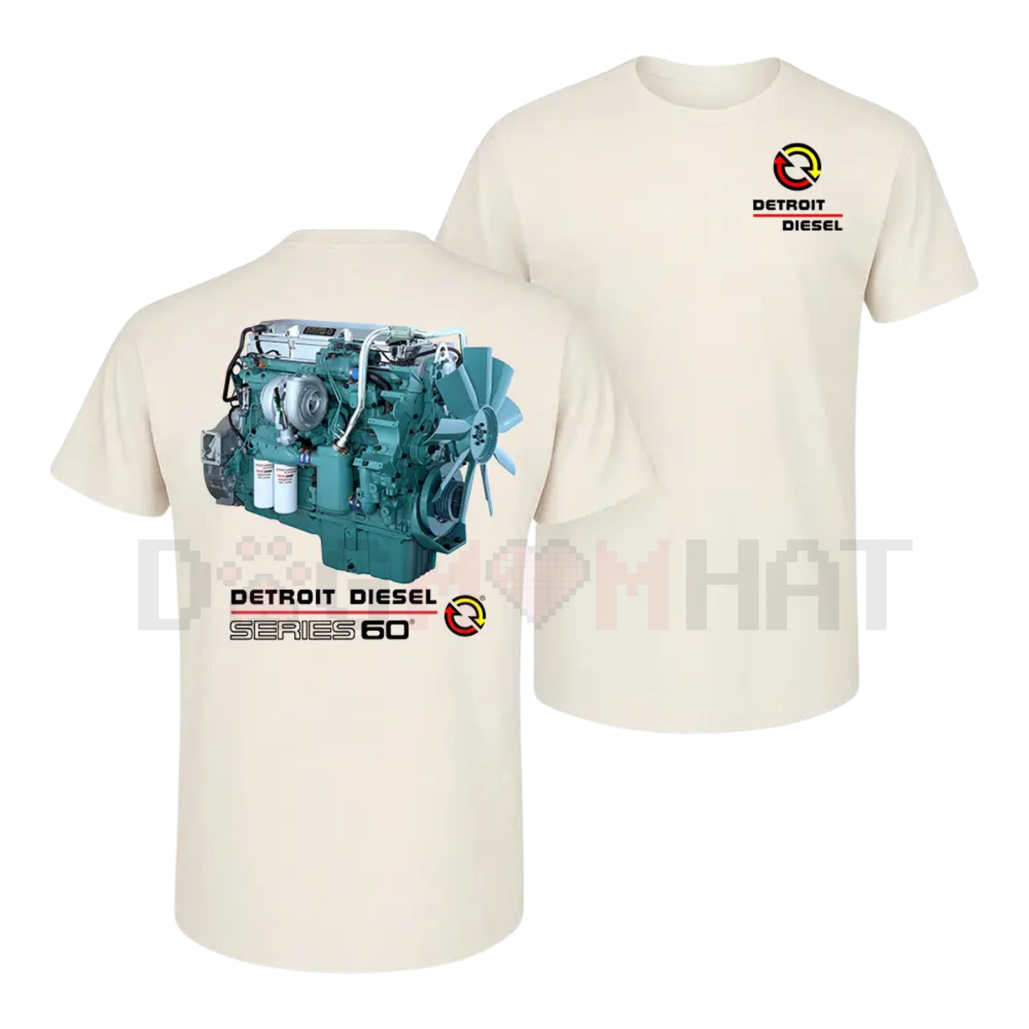 Detroit Diesel Series 60 Engine T-Shirt – Vintage Truck Mechanic Graphic Tee