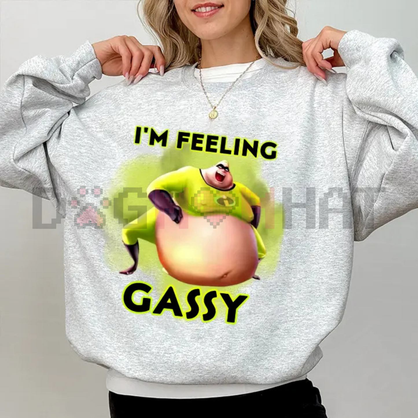 The Incredibles "Gassy" Shirt – Funny Meme Crewneck Graphic Tee