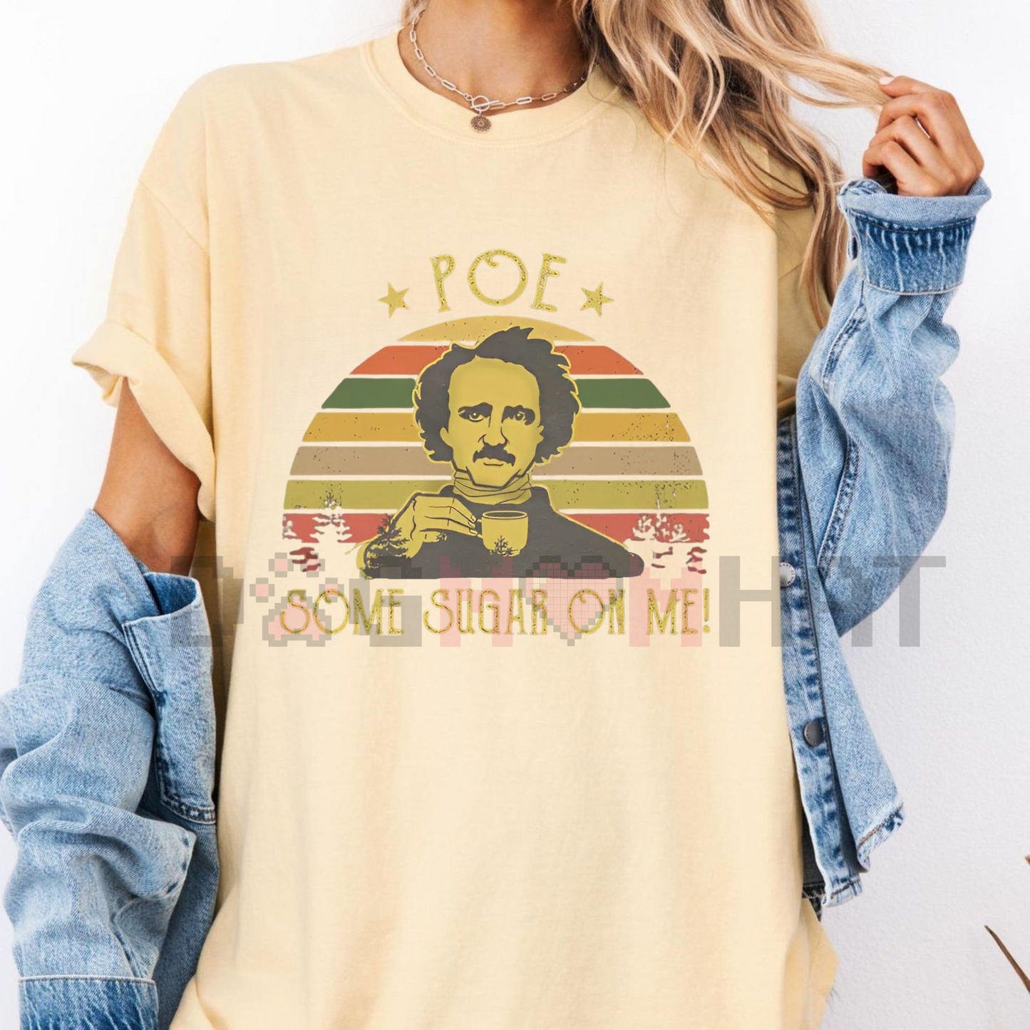 Poe Some Sugar On Me Shirt – Funny Edgar Allan Poe Retro Comfort Tee