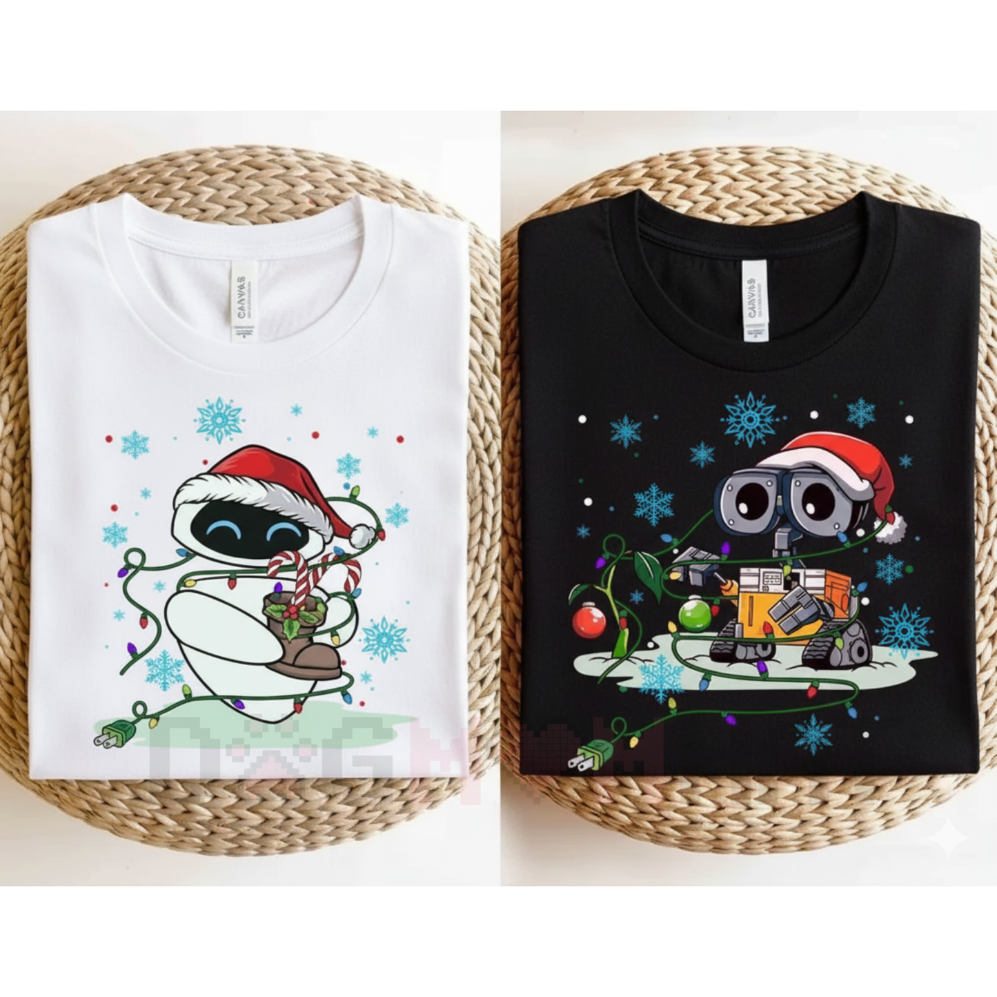 Cartoon Movie Characters Inspired Christmas Lights Matching T-Shirt – Funny Holiday Family Tees
