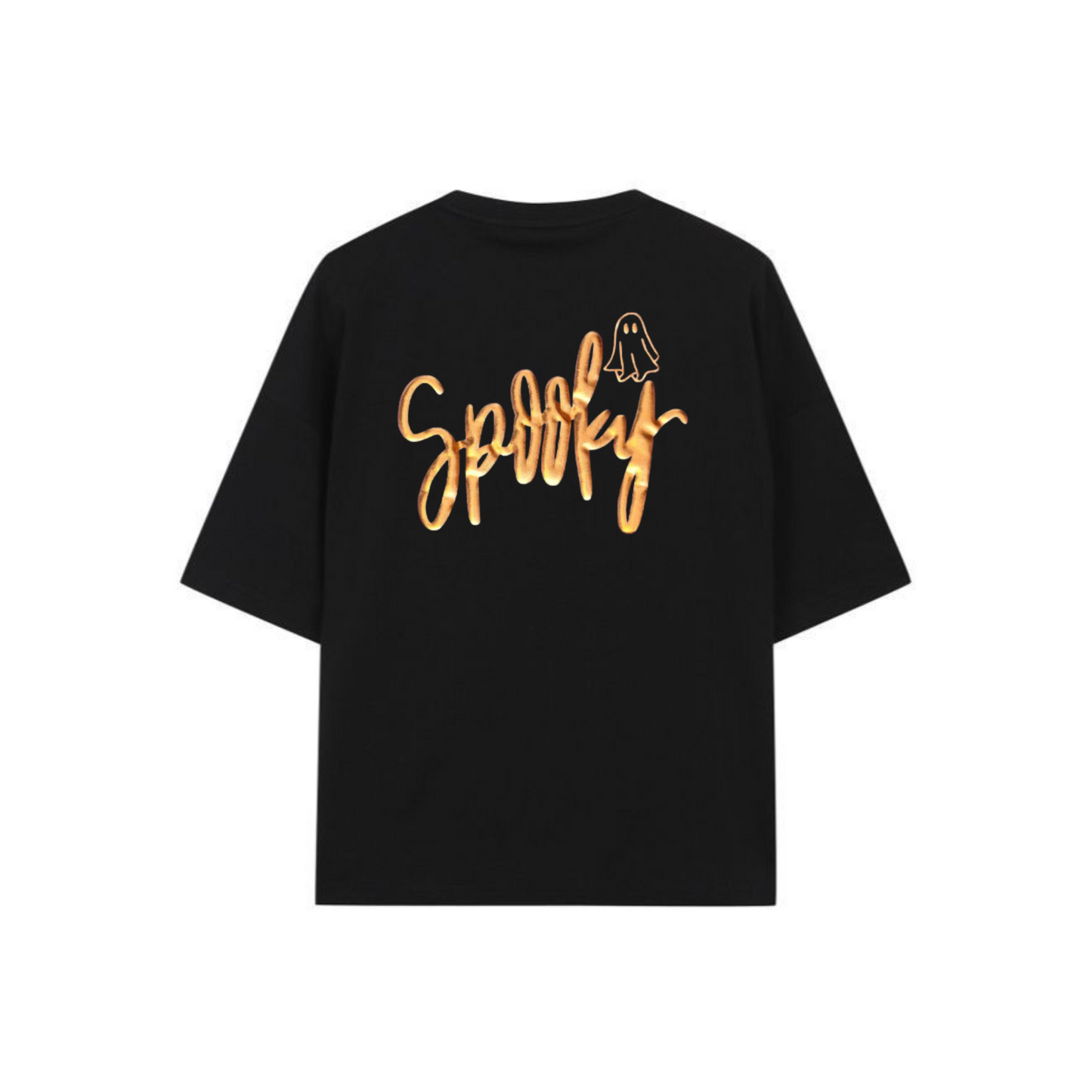 Orca Spooky Ghost T-Shirt - Comfort Colors Puff Print Halloween Tee