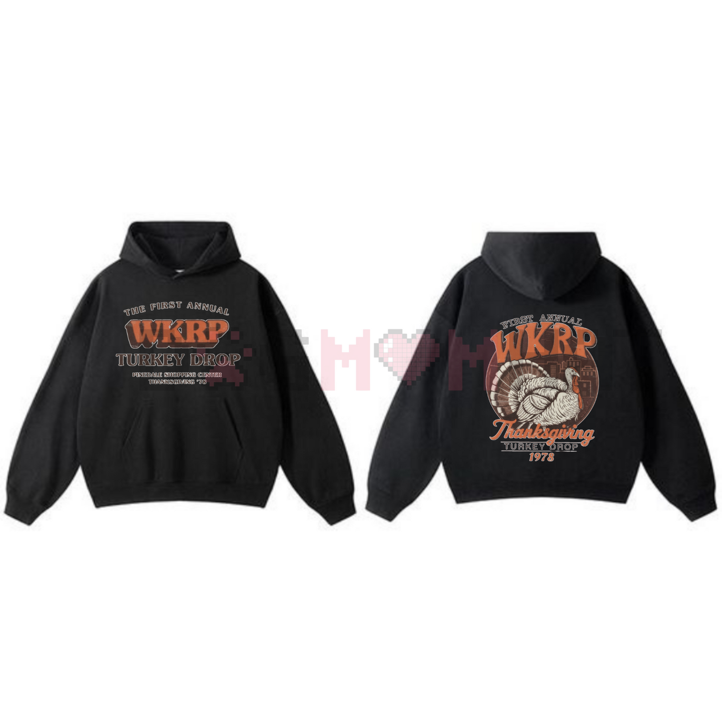 Turkey Drop 1978 Hoodie – WKRP In Cincinnati, Funny Thanksgiving Hoodie