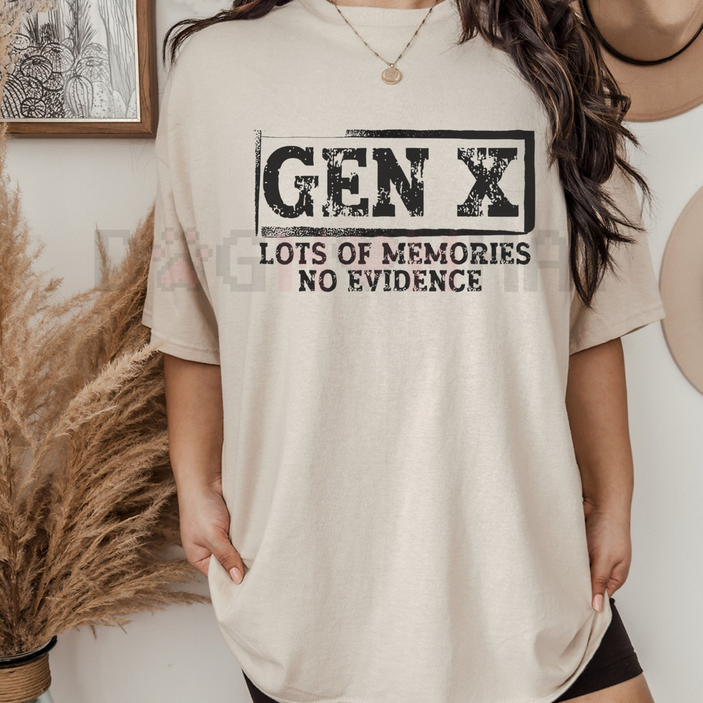 Funny Sarcastic Gen X T-Shirt – "Lots Of Memories No Evidence" Unisex Graphic Tee
