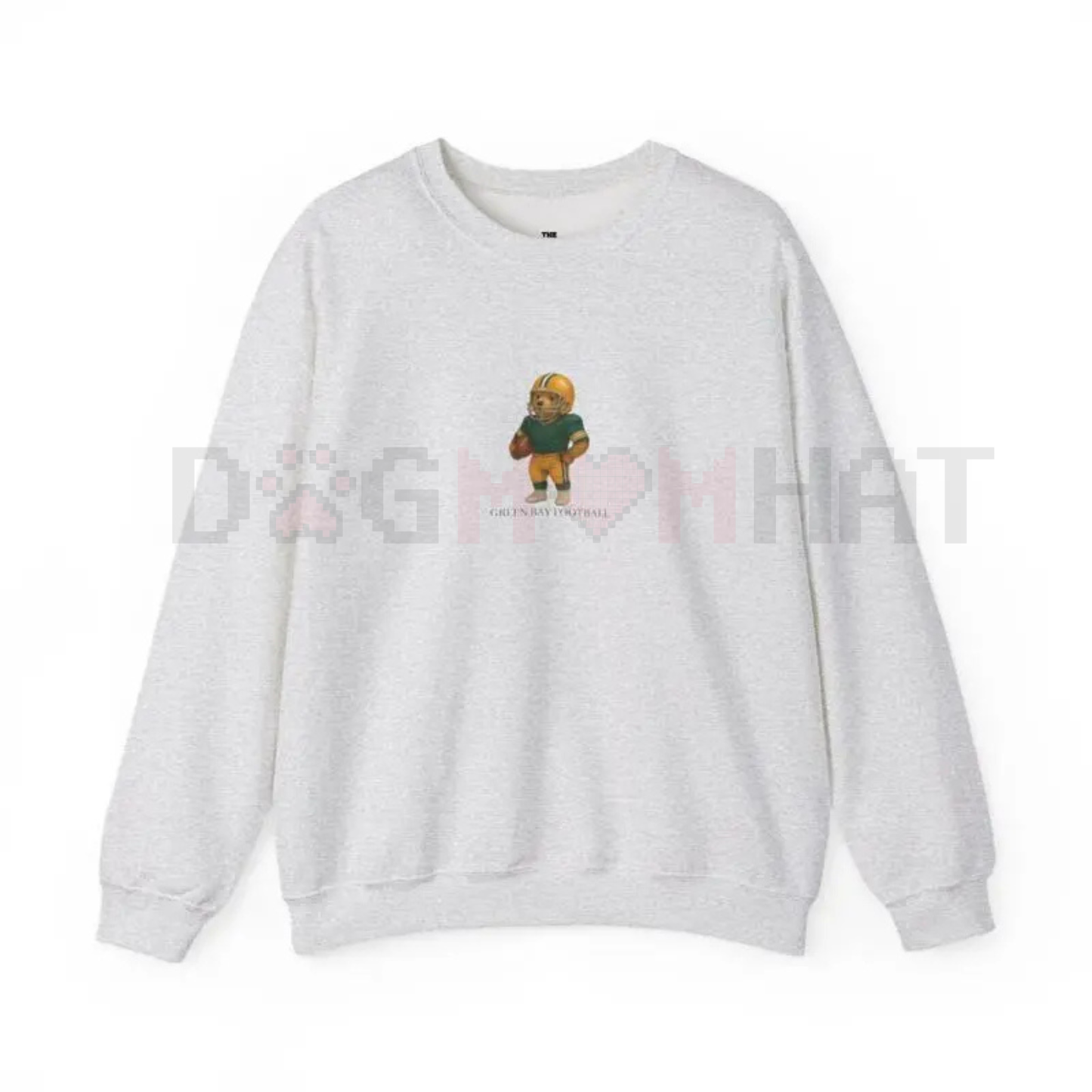 Unisex Vintage Football Teddy Bear Crewneck Sweatshirt