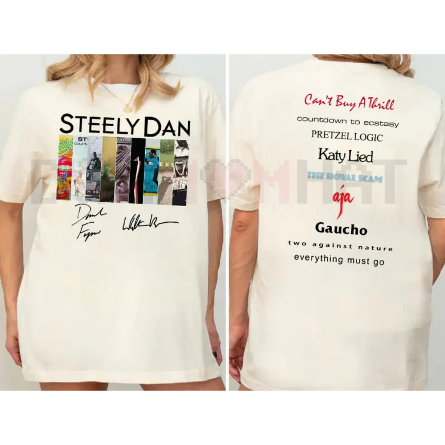 Steely Dan 2 Sided Album Shirt – Classic Rock Band Tee, Retro Concert Outfit, Vintage Fan Gift