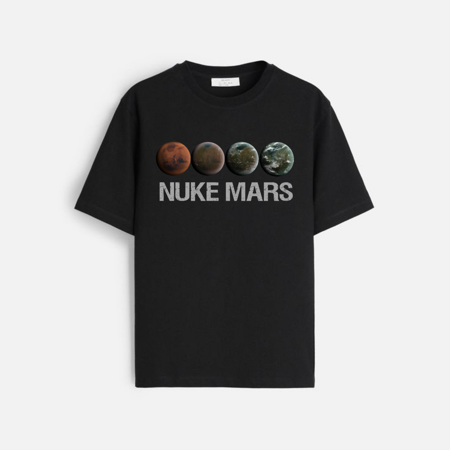 Nuke Mars Essential T-Shirt – Elon Musk SpaceX Inspired Tee