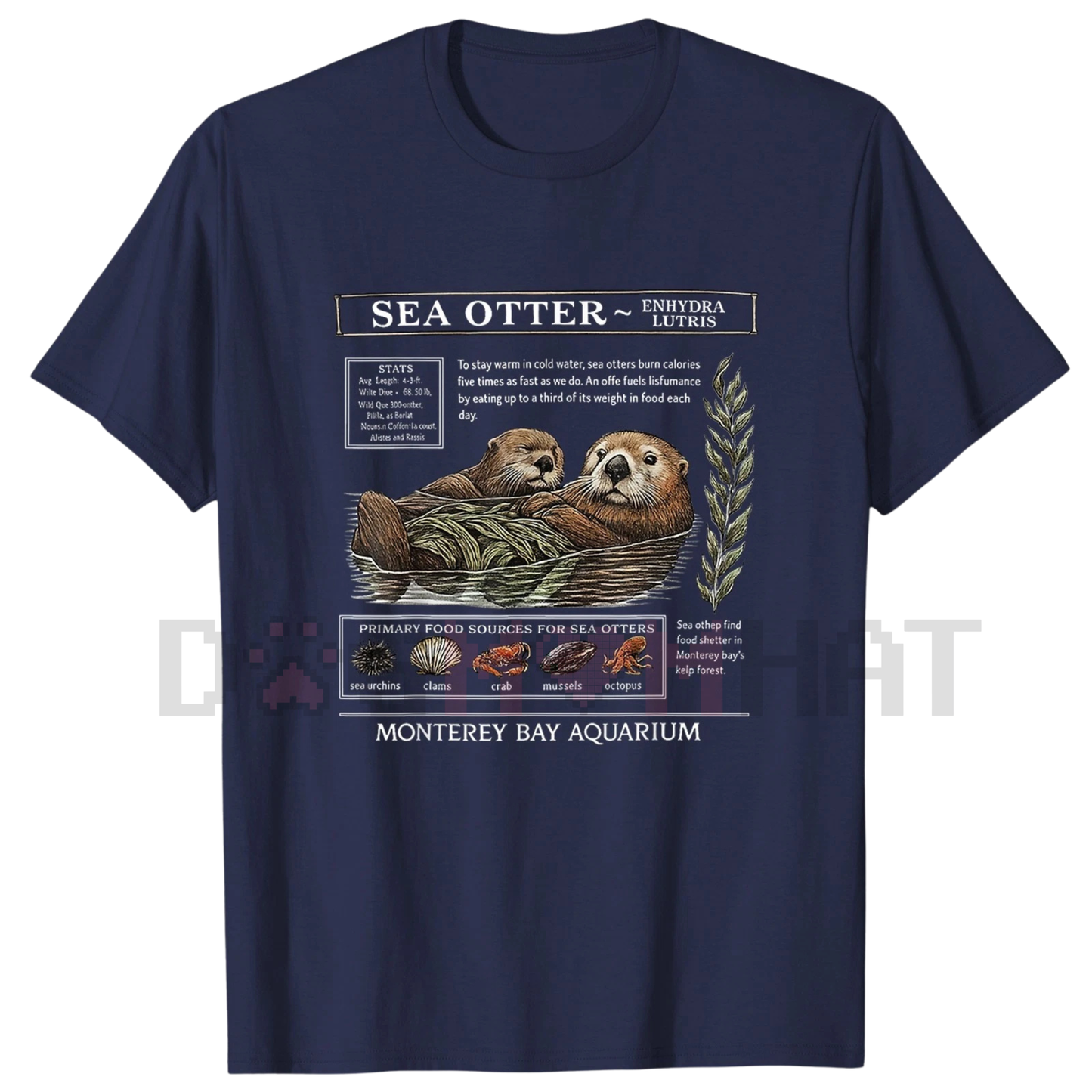 Sea Otter Monterey Bay Aquarium Shirt – Vintage Otter Lover Tee