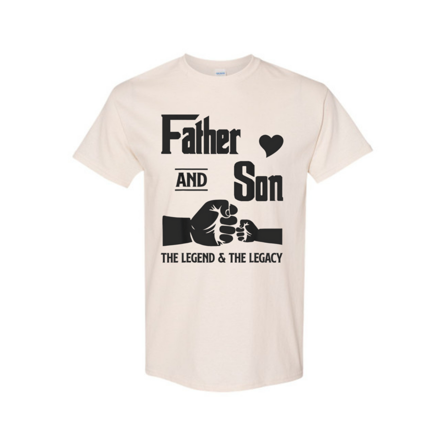 "Father and Son" Matching T-Shirts - Fists Design, Father's Day Gift