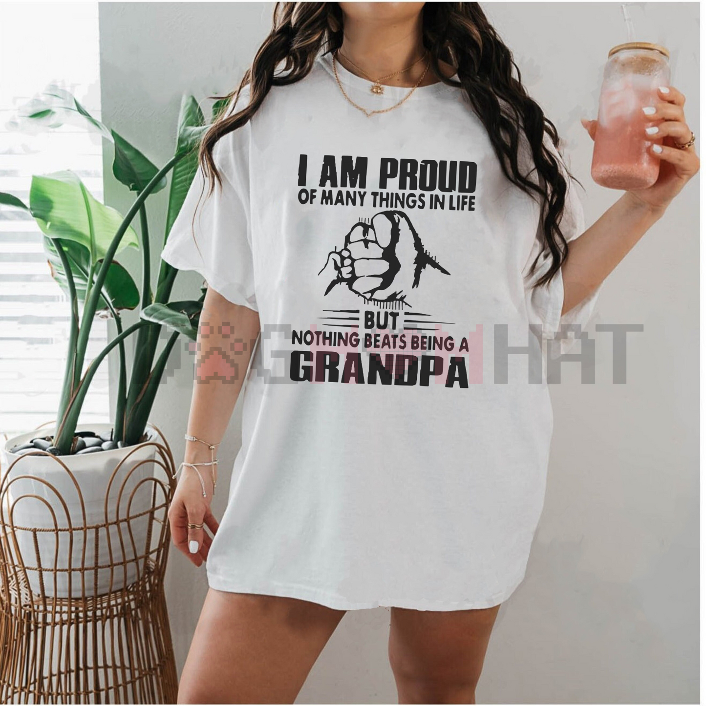 Monogrammed "Proud Of Many Things... Nothing Being A Grandpa" T-Shirt