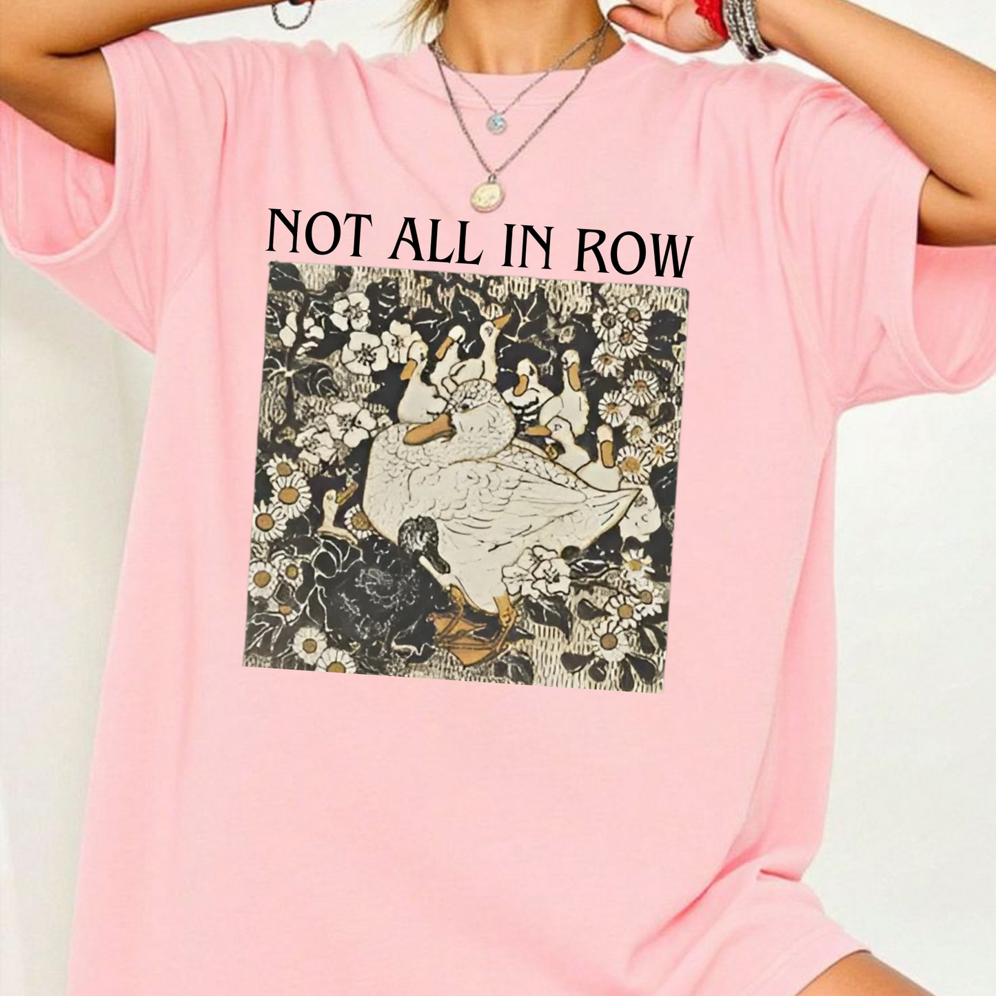 "Ducks Not in a Row" Mama Duck Comfort Colors® Shirt – Funny Cottagecore Gift