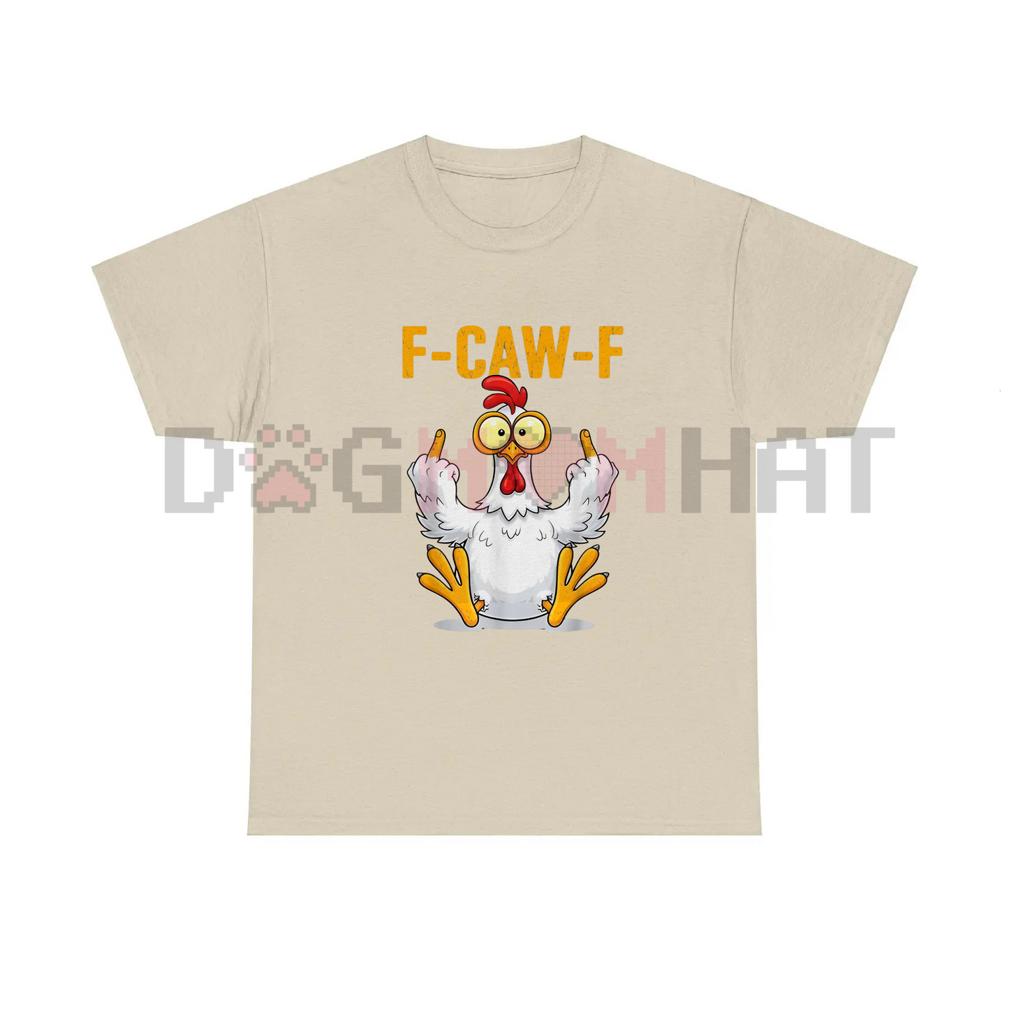 Funny "F-Caw-F" Chicken T-Shirt – Humor Tee