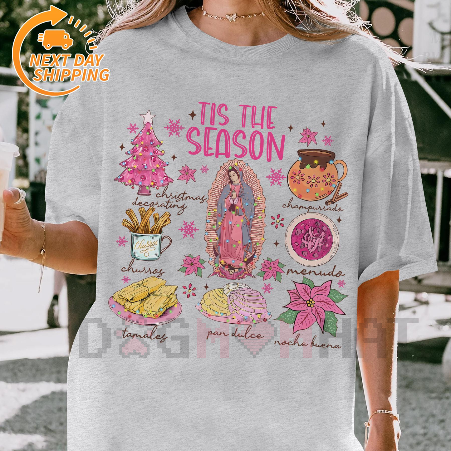 Mexican Pan Dulce Christmas T-Shirt – Spanish Xmas Tee