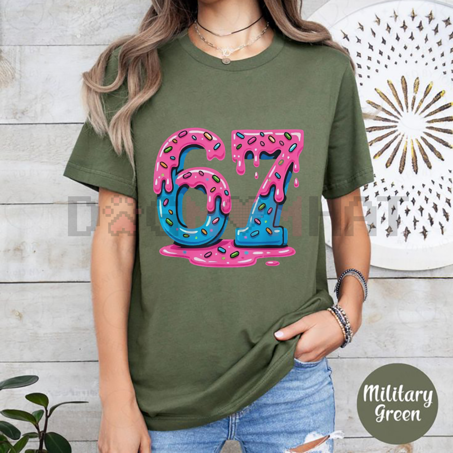 67 Ice Cream Drip Meme T-Shirt – Funny Gen Alpha Slang Graphic Tee