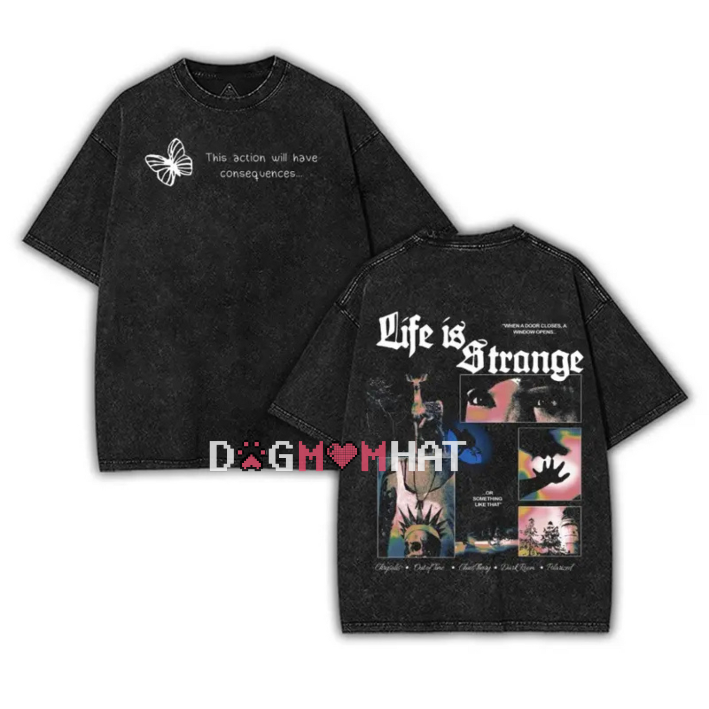Life is Strange Washed T-Shirt – 2-Sided Graphic Tees