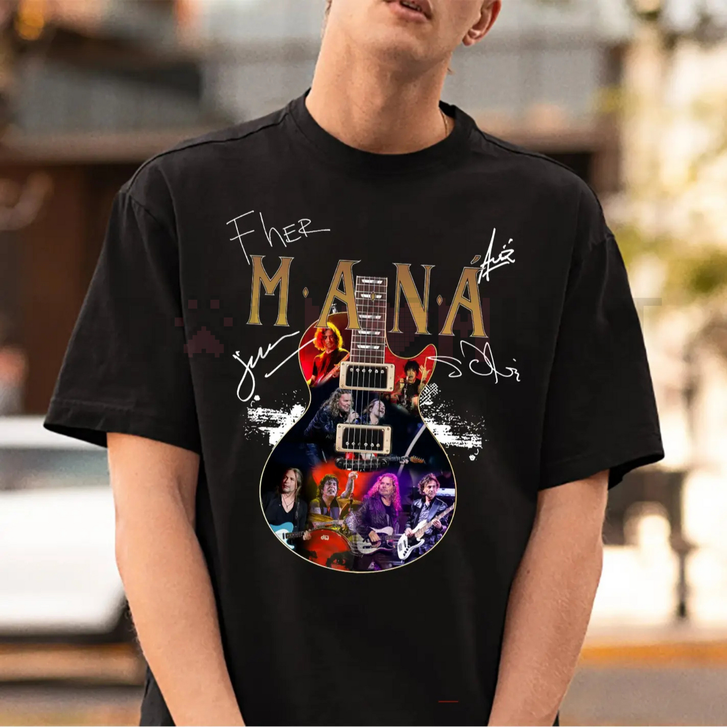 Maná Tour 2025 Tee – Vintage Latin Rock Tour Shirt, Music Fan Merch, Retro Band T-Shirt for Men & Women