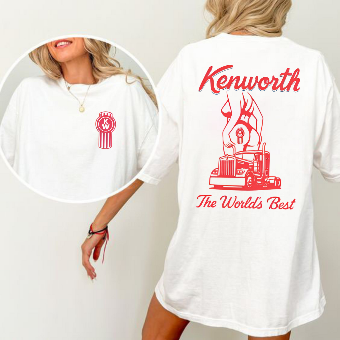 Kenworth T-Shirt - "The World's Best" Red Truck Graphic Tee, Unisex Fit