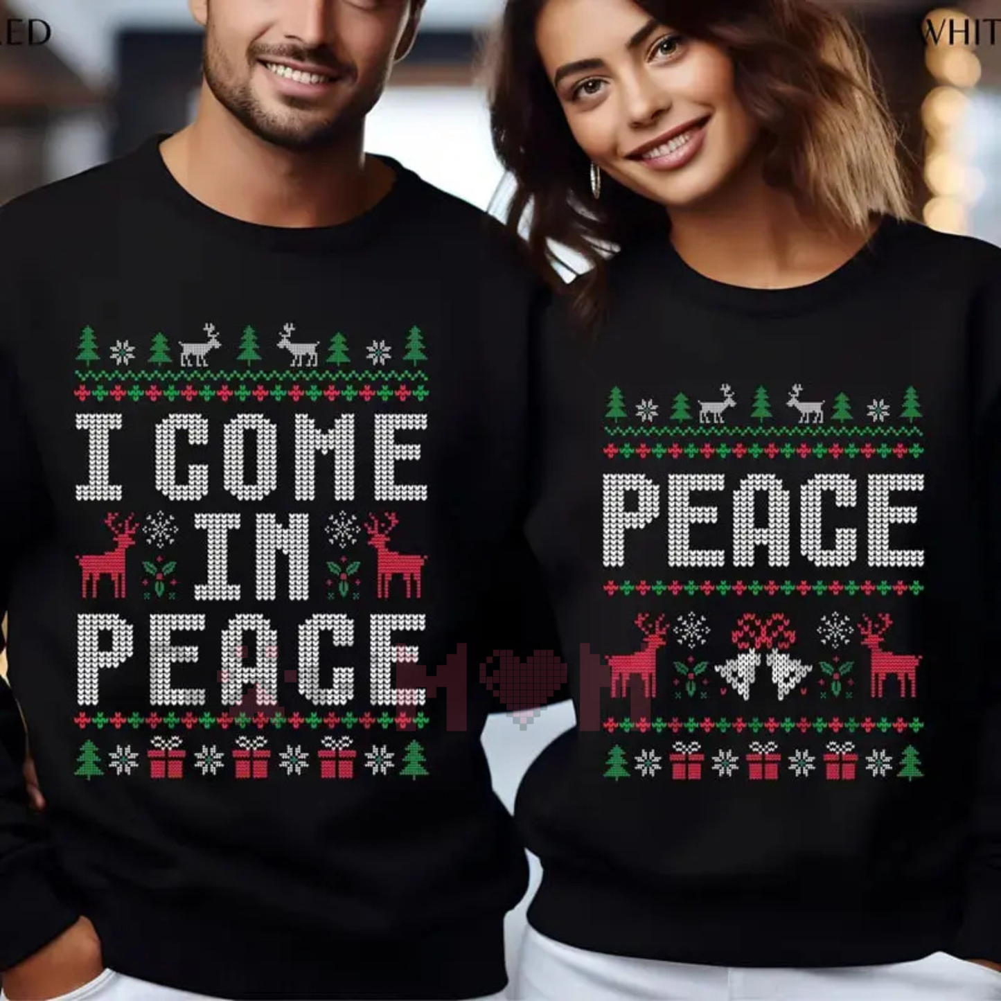 Funny Ugly Christmas Sweatshirts for Couples – Cute Matching Holiday Outfits