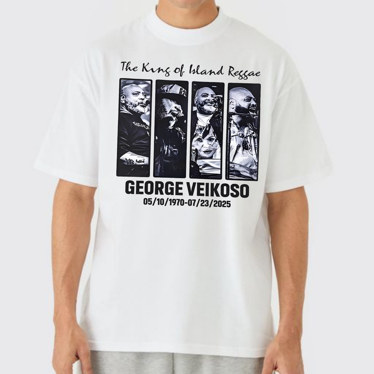 George Veikoso Fiji Memorial 1970–2025 "King of Island Reggae" T-Shirt