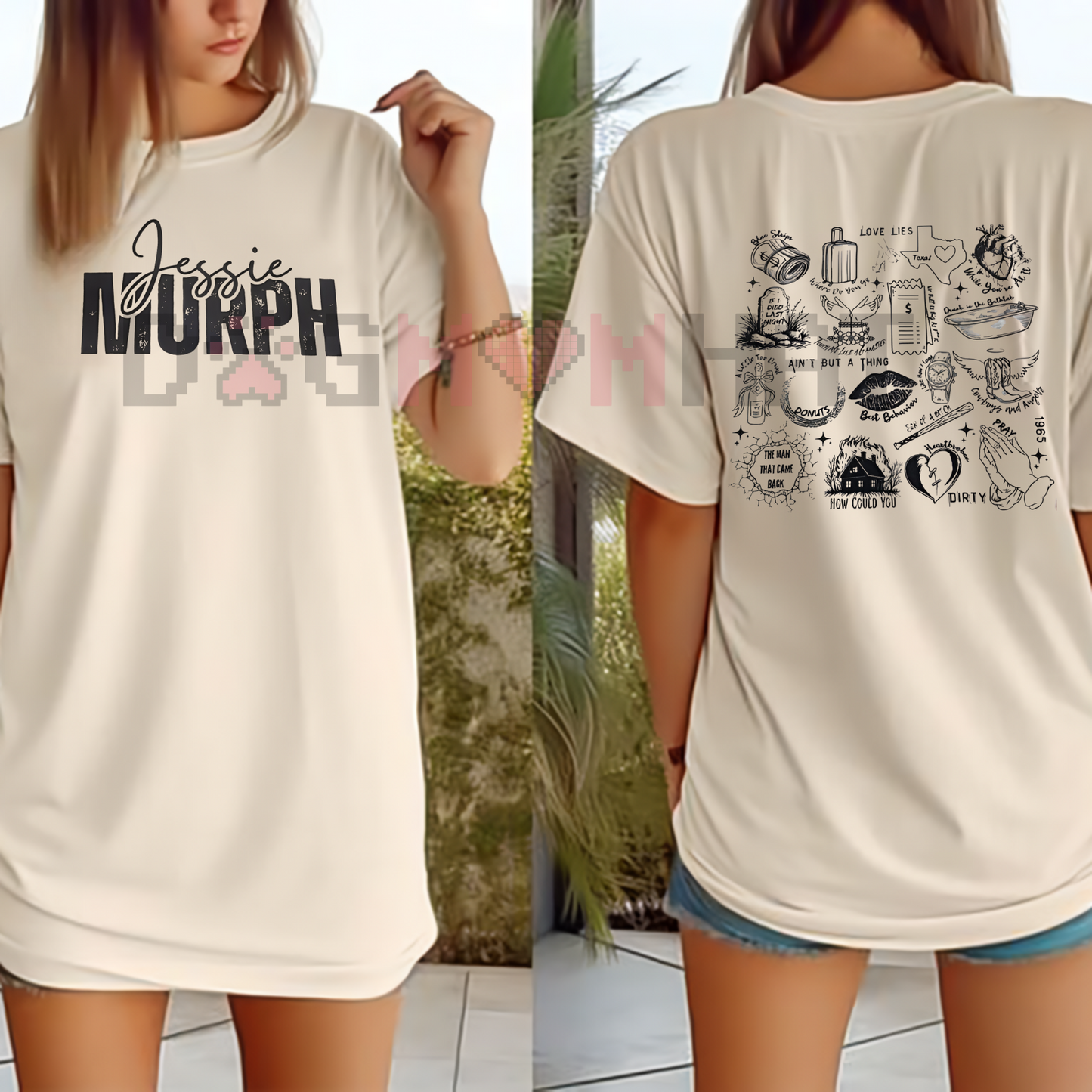 2 Sides Music Song T-Shirt – Music Lover Gift, BFF Trending Outfit