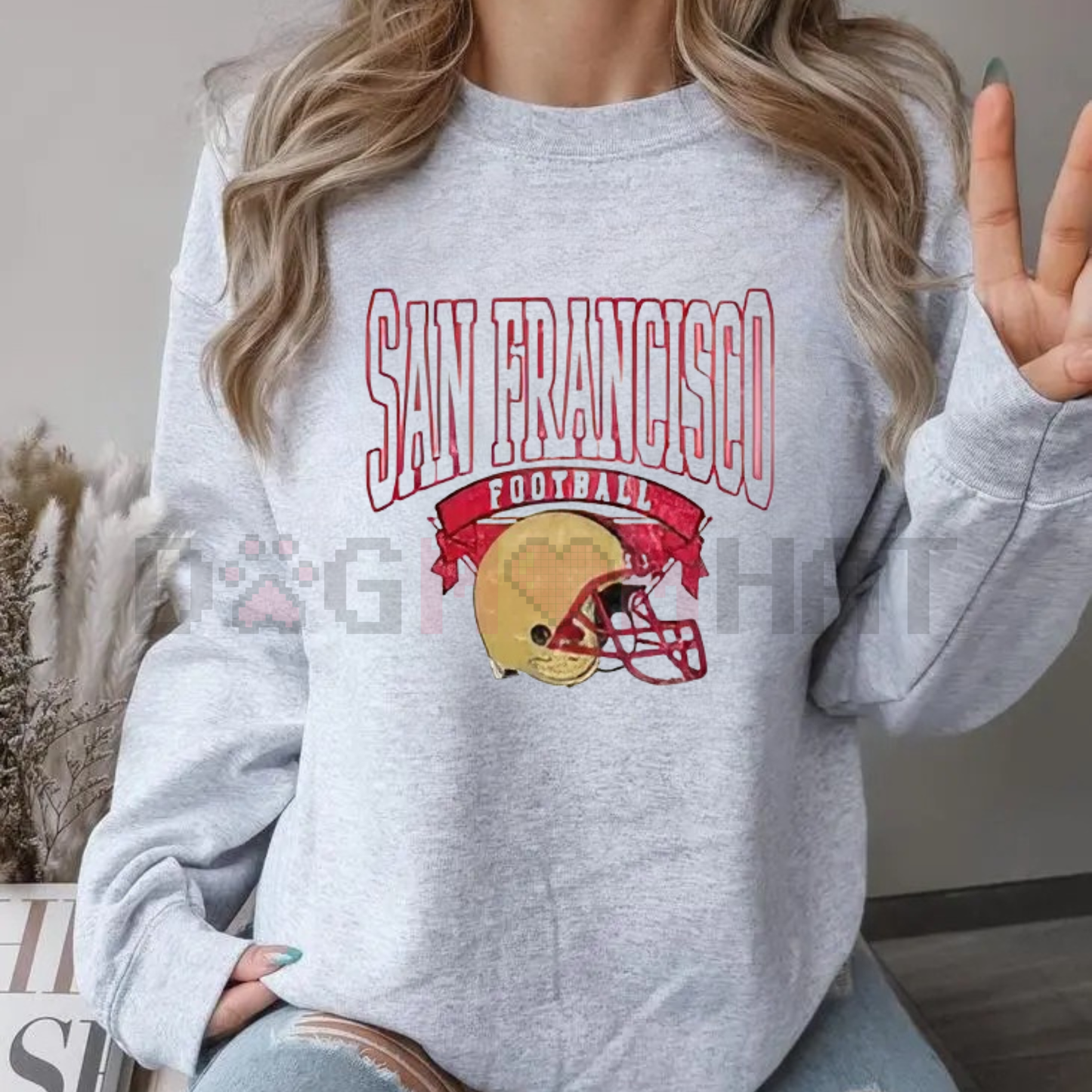 Vintage All 32 Team Football Hometown Crewneck Sweatshirt