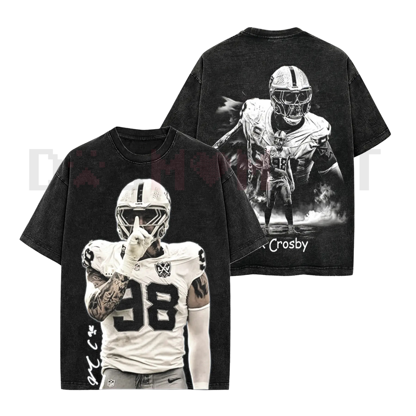 The Condor Maxx Crosby T-Shirt – Premium 100% Cotton Acid Wash, Maxx Crosby Fan Streetwear Tee