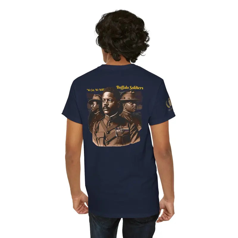 Buffalo Soldiers Heavy Cotton Tee - Vintage Military & Black History Apparel