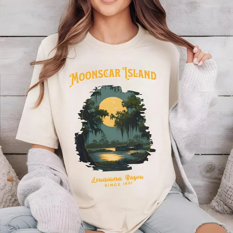 Moonscar Island Halloween Shirt – Retro 90s Cartoon-Inspired Tee, Spooky Nostalgia Gift